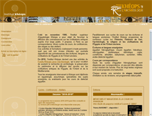Tablet Screenshot of kheops-egyptologie.fr